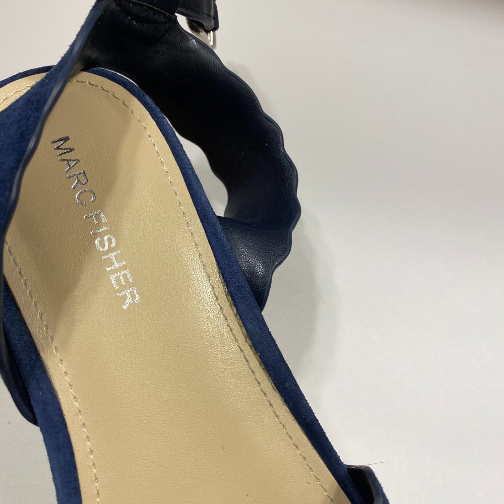 Marc Fisher Suede Platform Sandal Sz 8.5 - Picture 4 of 6